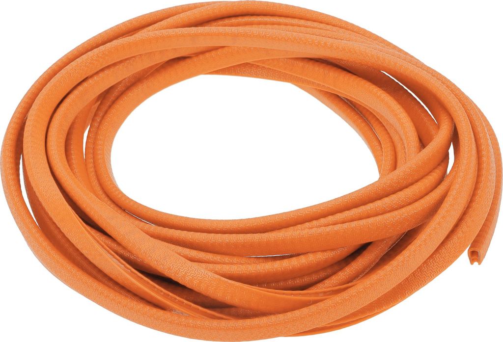 Universeller Autotürkantenschutz Dichtungsstreifen U-Form Kratzschutz Wächter, 26,25ft 8m, Anti-Kratz-Kollision, PVC Eisen, Orange