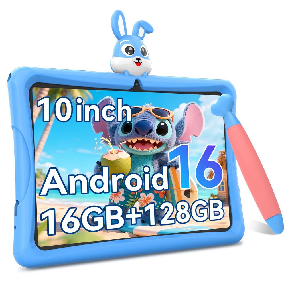 Tabwee K10, 10.1" Kinder Tablet, 4GB+128GB, Android 16, Produktbild 