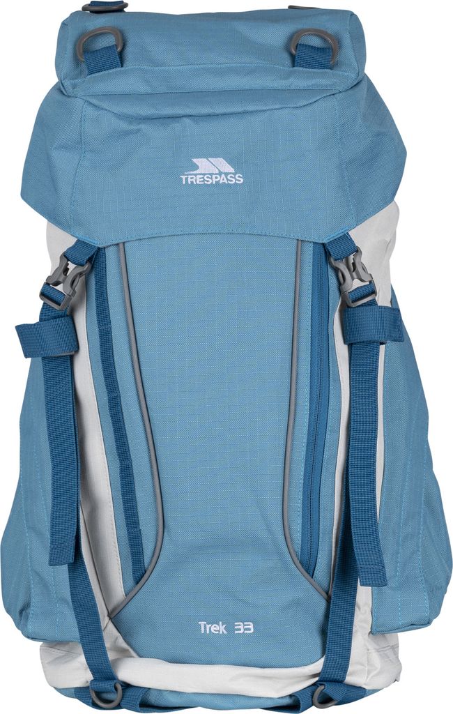 Trespass Trek 33 Rucksack 33 Liter TP363 (Einheitsgröße) (Blaugrau/Soft Stone Farbe)