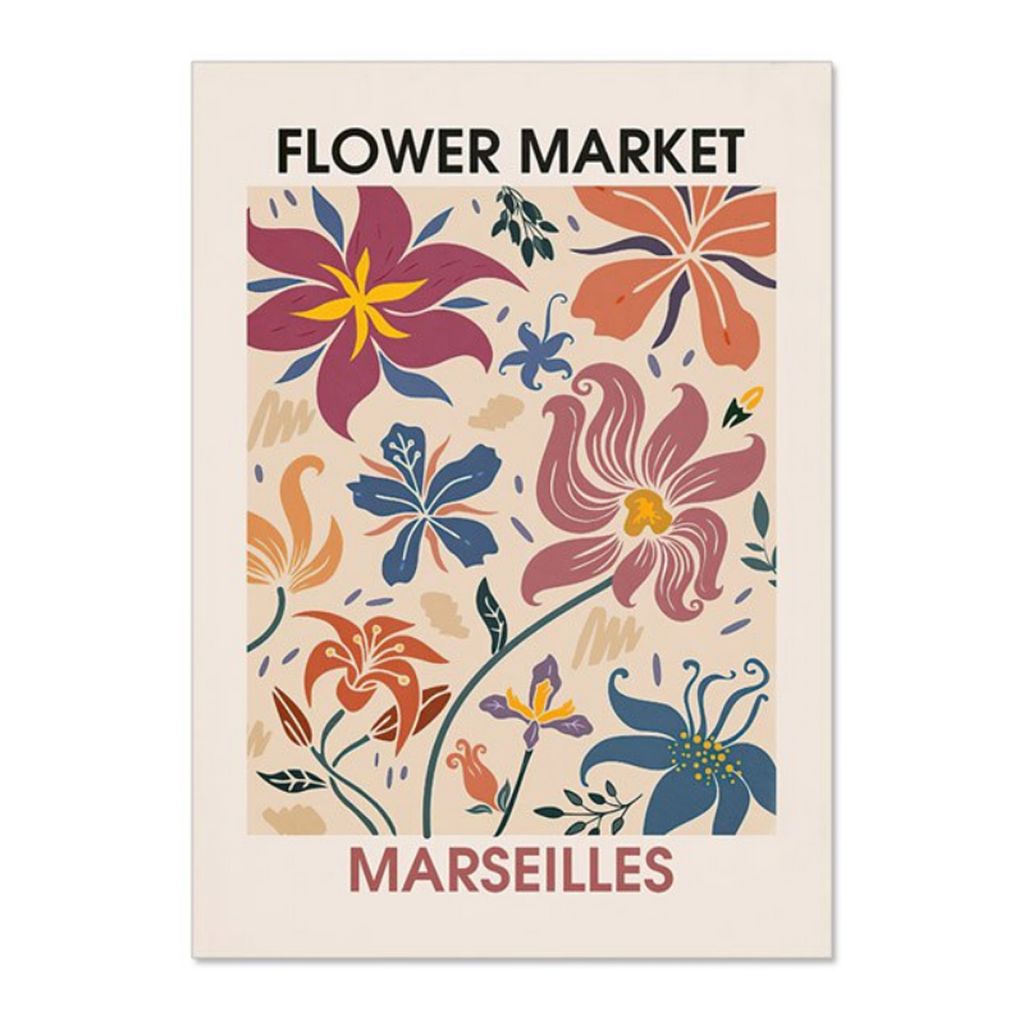 TPFLiving Kunstdruck LW-1204 (OHNE RAHMEN) Poster - Leinwand - Wandbild - Hochauflösender Giclée-Druck, langlebig und hochwertig - Blumen, Floral...