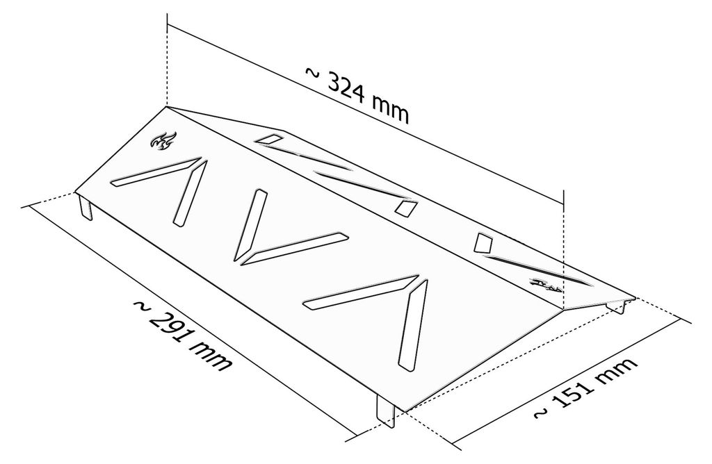 Edelstahl Hitzereflektoren Gasgrill für Rösle Videro G2 G3 Produktbild 