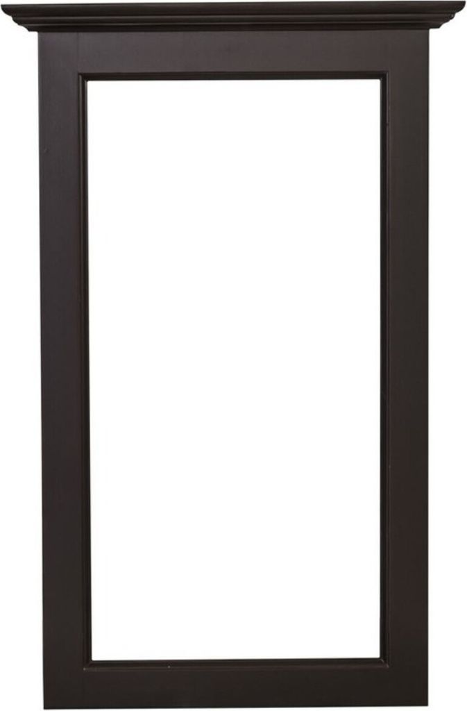 Casa Padrino Landhausstil Spiegelrahmen Schwarz 65 x 8 x H. 100 cm - Landhausstil Möbel