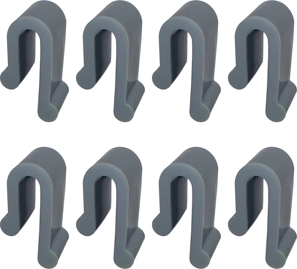 4/6/8/12 Stück Dutch Oven Deckelschutzclips, Silikon-Besteckschutzclip, stapelbar, leicht zu reinigende Kochgeschirr-Stoßstangen für Töpfe, U-f...