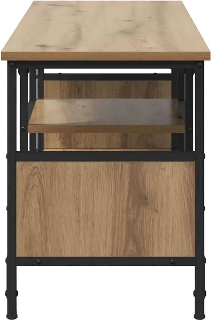 Offerta Mobile TV 100cm Rovere Artisan e Ferro - Robusto e Moderno - 6
