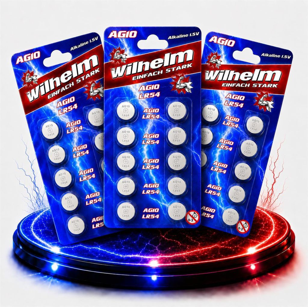 30 x Wilhelm AG10 LR54 - L130 - 189 - 389 - GP89A Produktbild 
