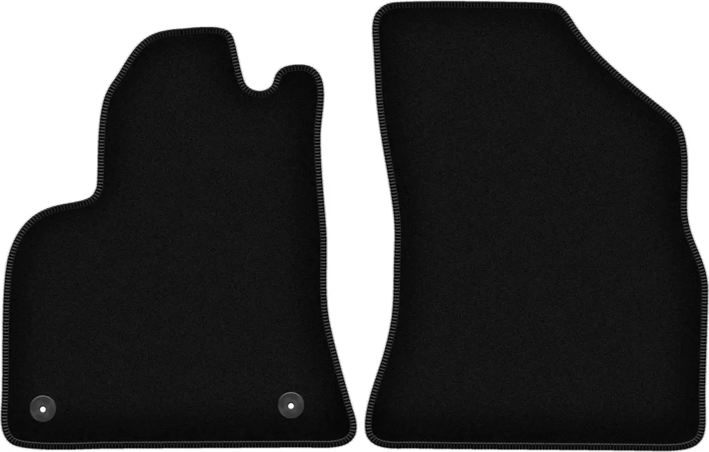 Tappetini Peugeot 3008 I 2009-2016 Velluto Nero - Set 2 Pezzi Misura