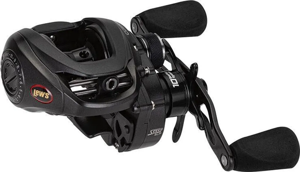 Moulinet Profil Bas Ultra Léger Lews Custom Lite Speed Spool Gaucher