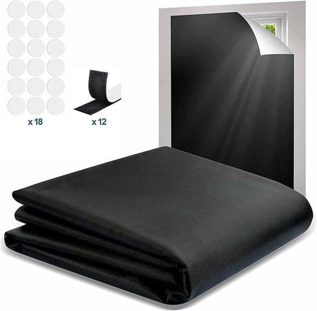 Verduisterende, draagbare gordijnen, 145*100 cm, op maat knipbaar, voor slaapkamers, nachtdiensten und Reisen