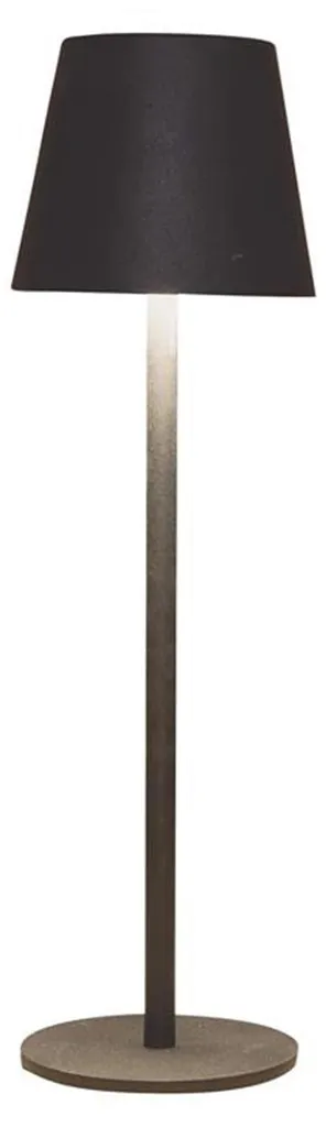 Lampe LED dimmable tactile 3 couleurs de lumière noir métal 26,5cm