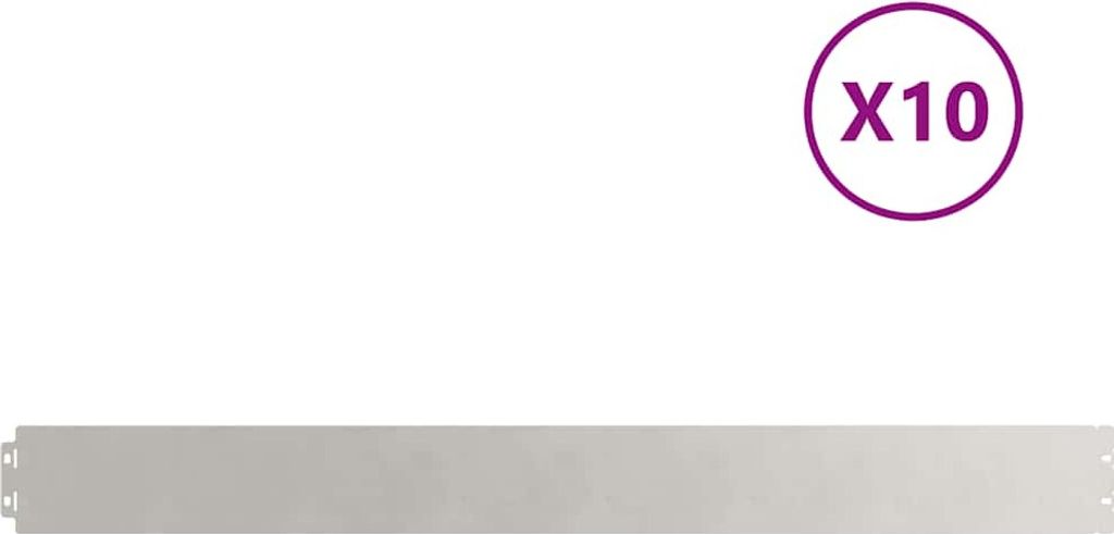 vidaXL Rasenkanten 10 Stk. 10x103 cm Edelstahl