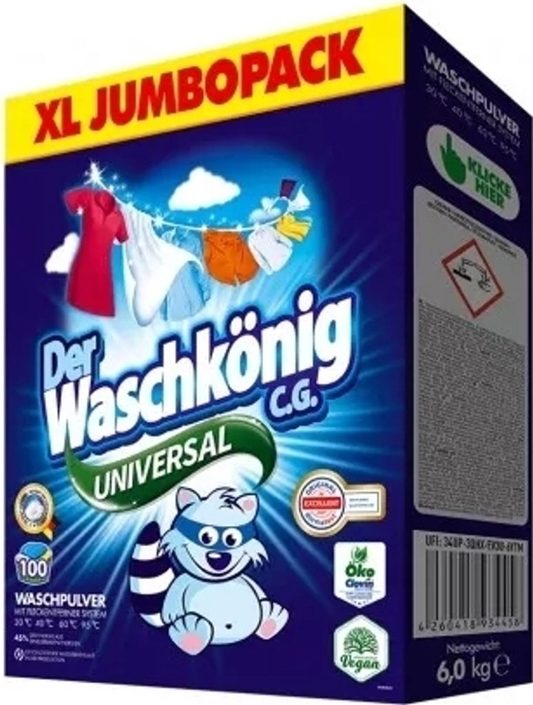 Univerzální Prášek na Praní - Extra Silná Formule, 6 kg Obrázek produktu 1