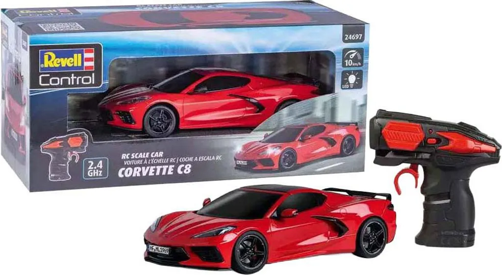 Voiture Télécommandée Corvette C8 Revell 1/24 - Jouet RC Performance - 8