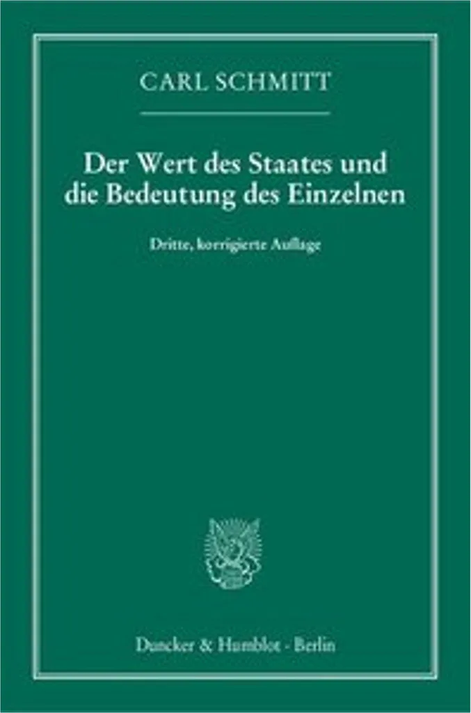 Comprendre l'État et l'Individu avec Der Wert des Staates - Essai Allemand