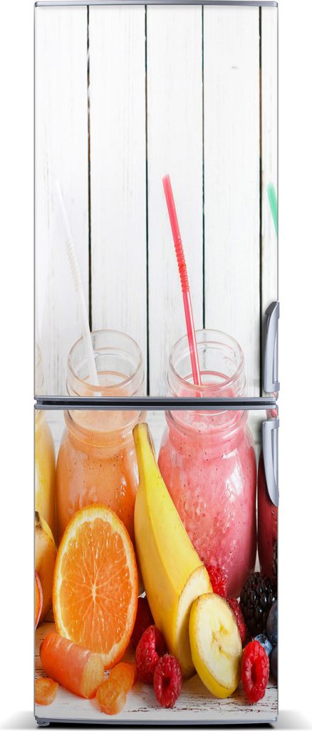 Tulup Kühlschrankdekoration - Magnetmatte - 70 cm x 190 cm - Magnet auf dem Kühlschrank - Bunte Cocktails
