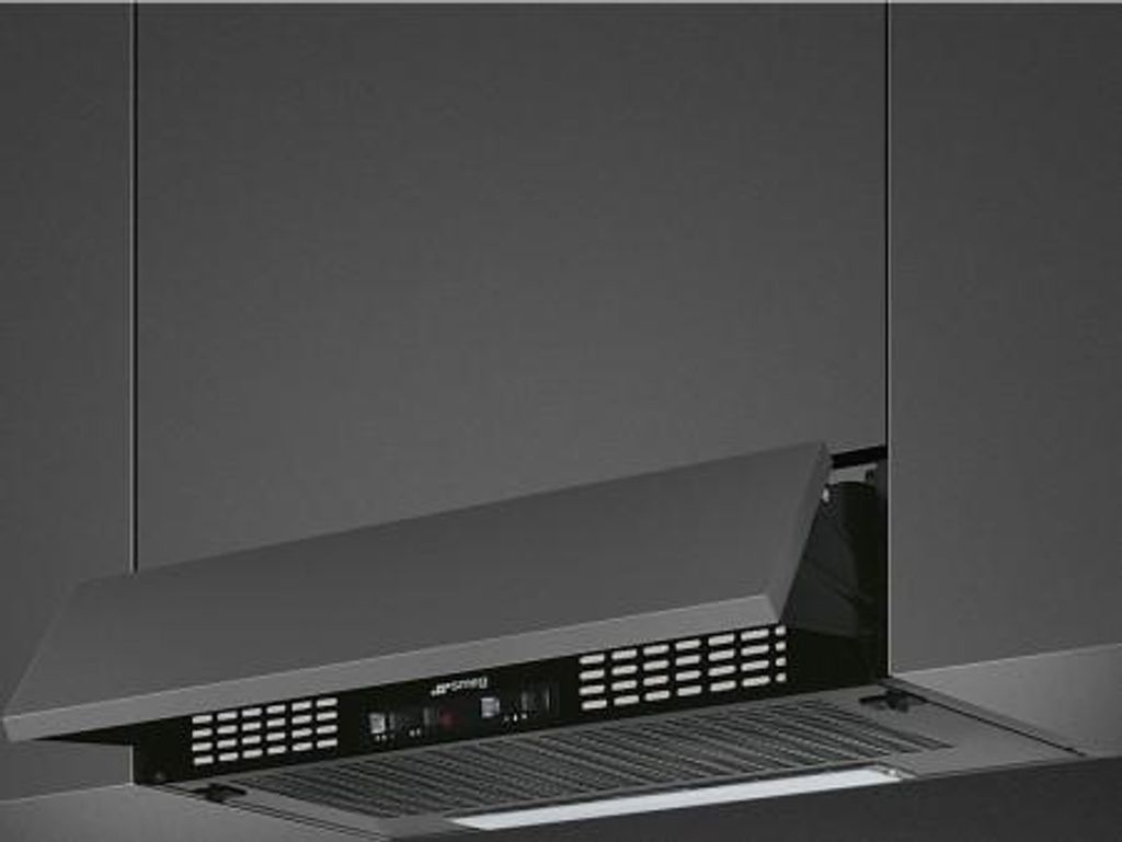 Smeg Semi-Integrierte Dunstabzugshaube KSEIR62NE2 60cm Schwarz 225 m³/h