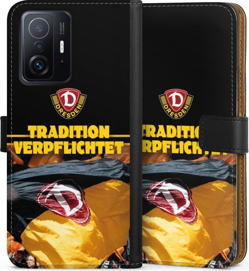 DeinDesign Klapphülle für Xiaomi 11T Pro 5G Handytasche Lederhülle Tasche Fanartikel SG Dynamo Dresden SGD