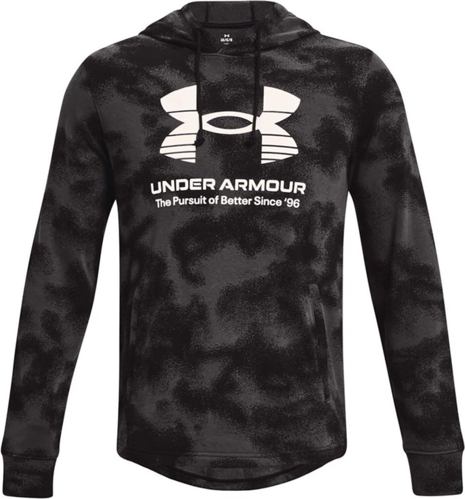 Under Armour Herren Rival Terry Novelty Hoodie - 1377185, Farbe:Schwarz, Textil:XL