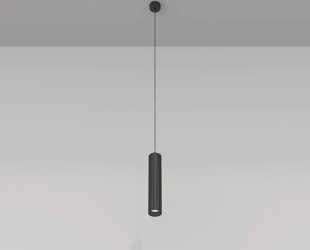 Suspension dimmable noire en aluminium Maytoni FOCUS avec culot GU10
