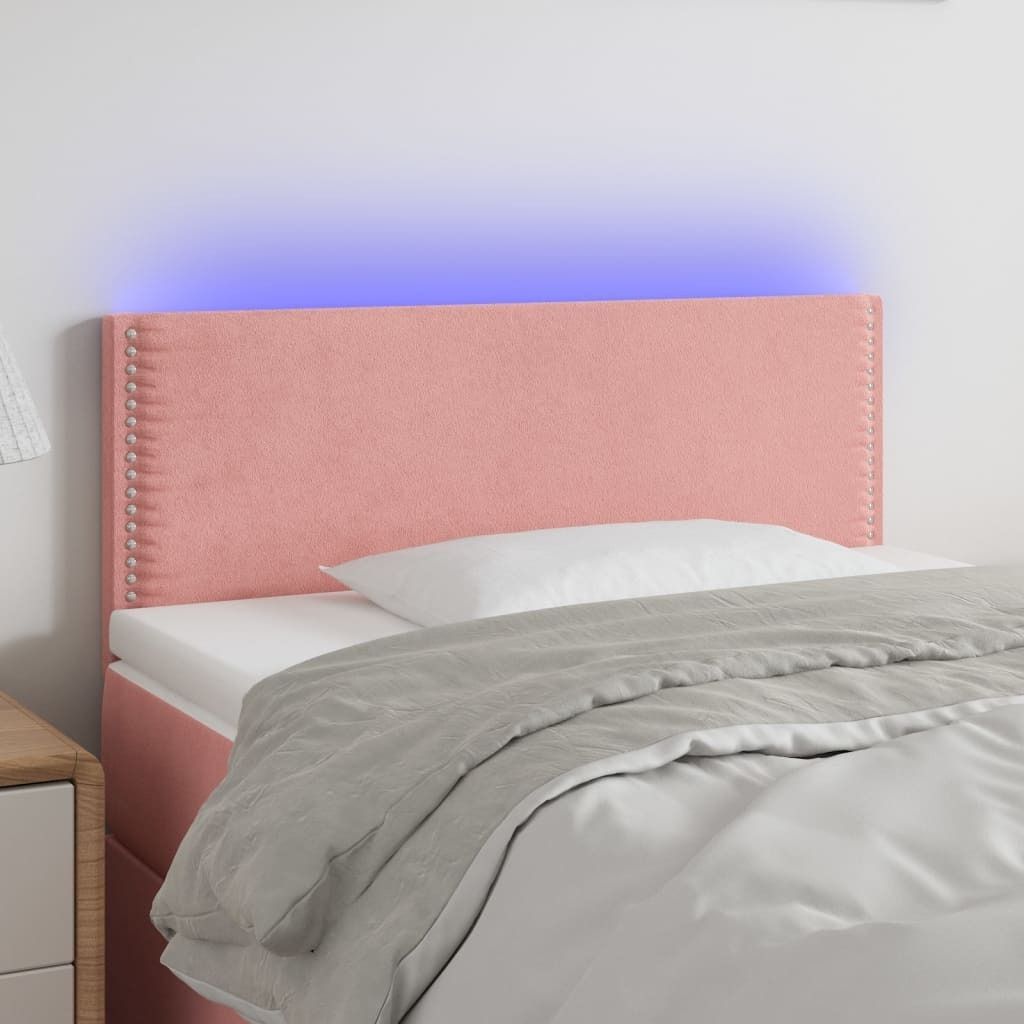 2025 cloris LED Kopfteil Rosa 100x5x78/88 cm Samt - Kopfteile Sale7455107 2parcel