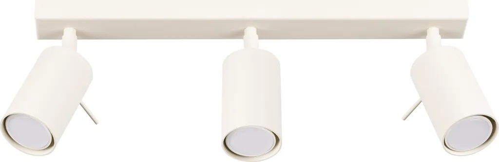 Lampada da soffitto RING 3L beige 3xGU10 10W acciaio 17x6x45cm Sollux Lighting