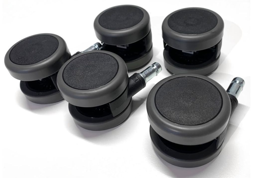 5x kolečka kancelářské židle 11mm průměr čepu 60mm kolečka Obrázek produktu 