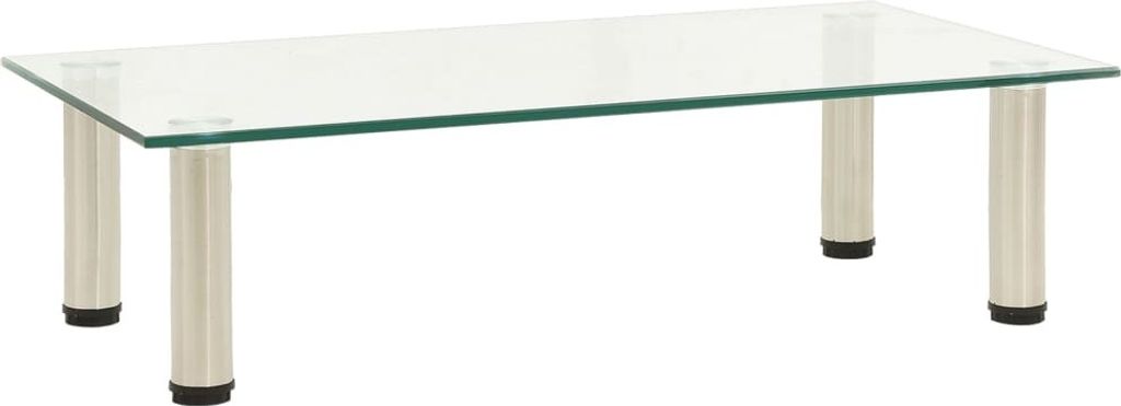 TV stolek průhledný 60 x 35 x 17 cm tvrzené sklo Obrázek produktu 
