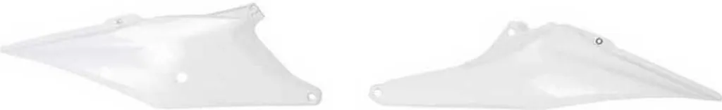 Panneaux latéraux blancs RACETECH pour moto cross - Plaque numéro KTM