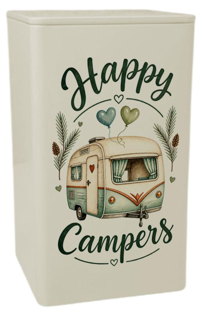 Dose 900ml Happy Campers - Vorratsdose im Campinglook Produktbild 