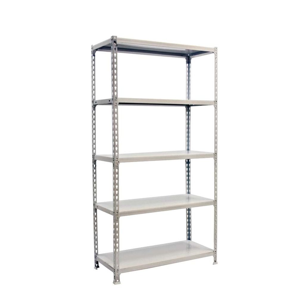 PROREGAL Schwerlastregal METAL SHARK | HxBxT 180x90x40cm | Fachlast 180kg | Weiß