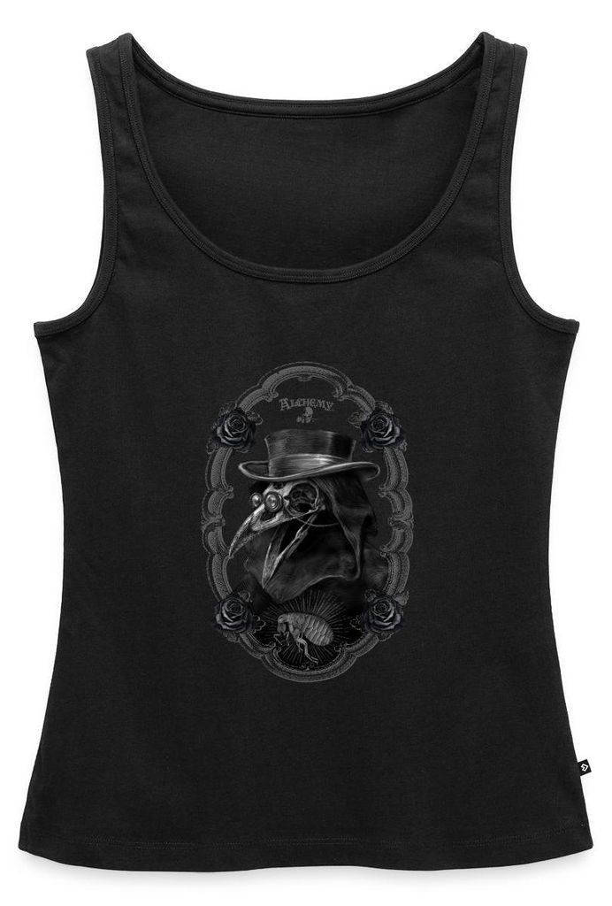 Spreadshirt Alchemy England Black Death Schwarzer Tod Frauen Premium Tank Top, M, Schwarz
