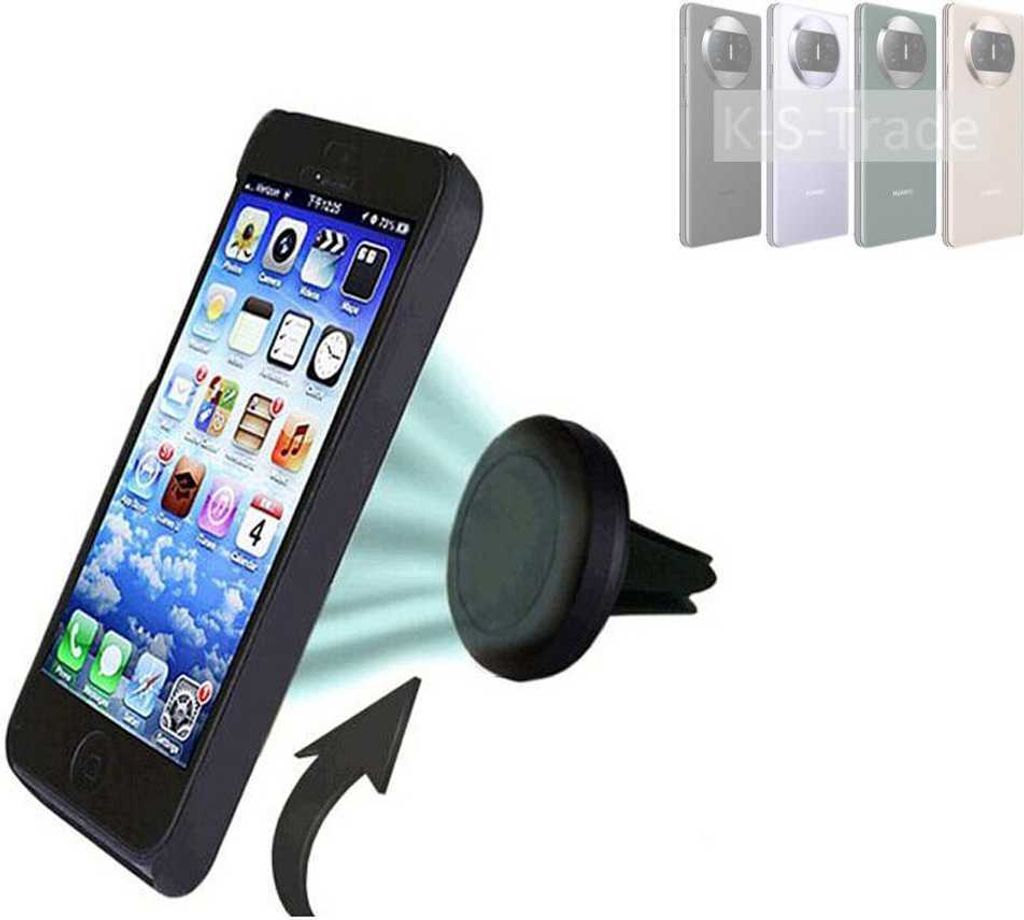 K-S-Trade Kompatibel mit Huawei Mate X3 Auto Handy Halterung KFZ Halter Lüftungsgitterhalterung Air Vent mount Smartphone Halter