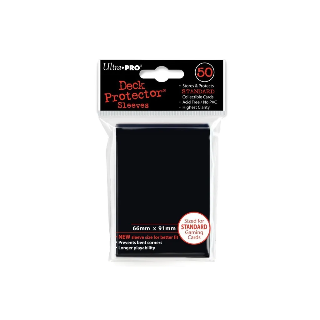 Pochettes de Protection Standard Noir Ultra Pro - Pack de 600 Sleeves