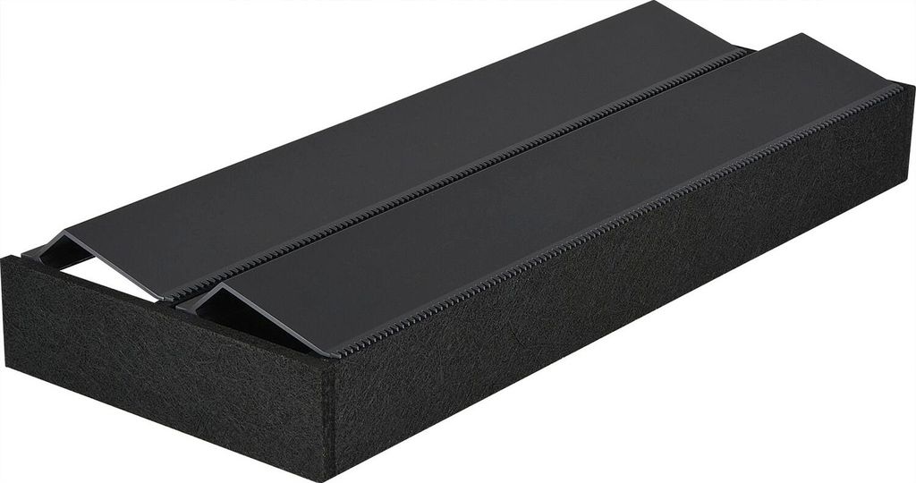 Rockenhausen OrganiQ Folienhalter - Folienspender, Naturfasern schwarz