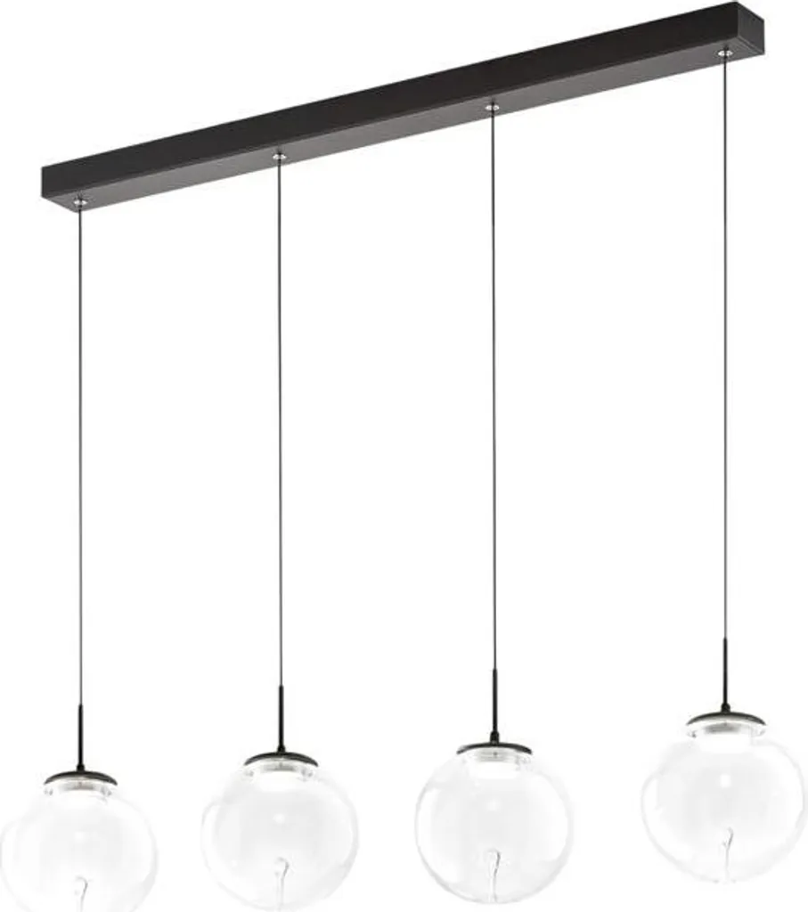 Éclairage LED Dimmable Ariel Suspension 4 Globes pour Salon Lumineux