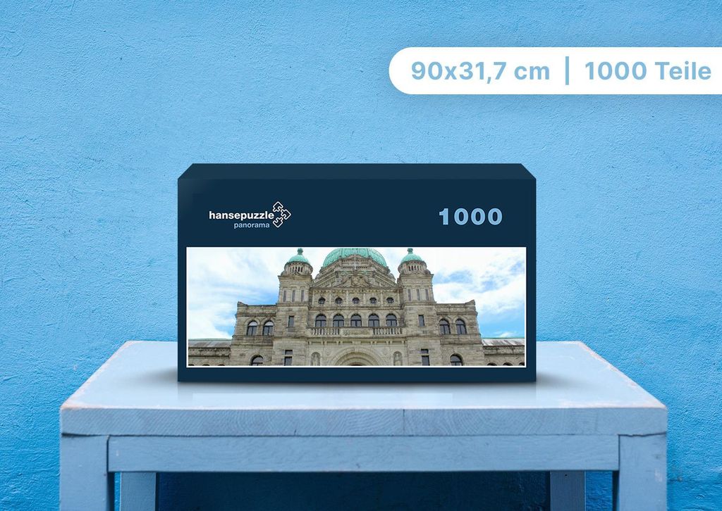 hansepuzzle 97172 - Gesetzgebungshaus Puzzle, 1050 Teile, Gebäude, 60,0 x 46,0cm mit hochwertiger Aufbewahrung, Kartonbox & Beutel