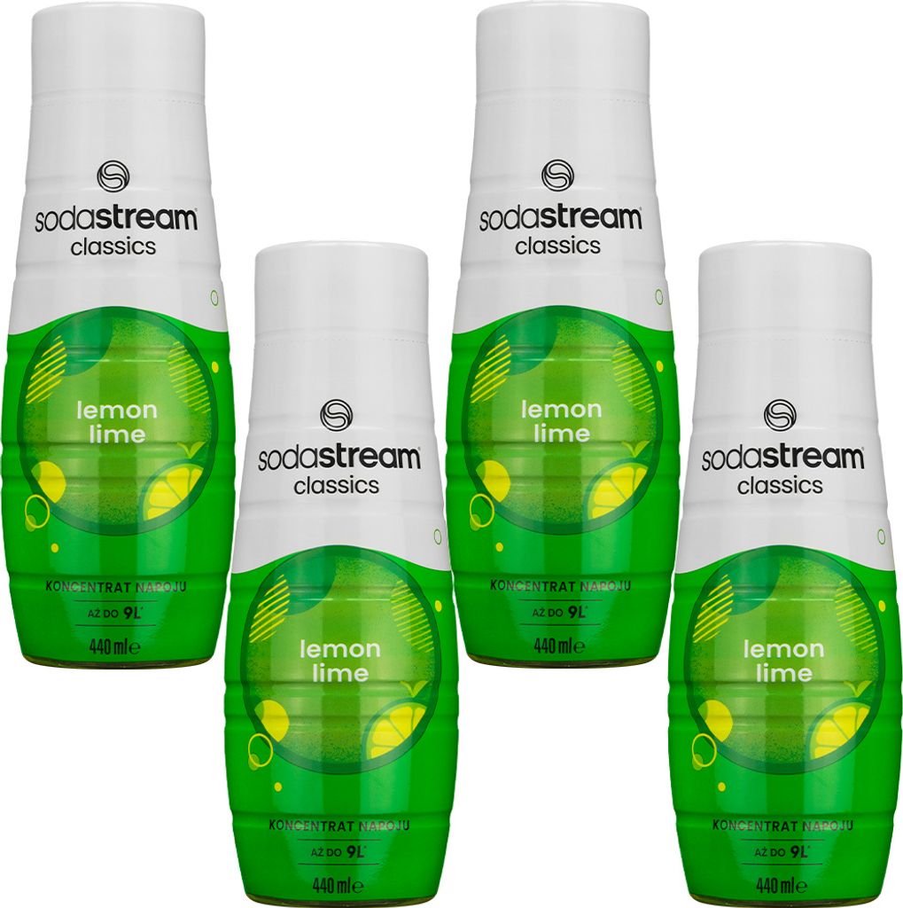 Sodastream Sirup Zitrone Limette 4x440ml Getränkesirup Konzentrat