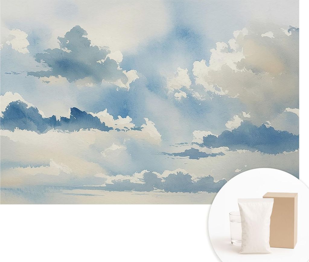 Fototapete - Wandbilder für Wohnzimmer - 152x104 cm - Dekorative Wandfolie - Modernes Design für Wanddekoration - Tapeten für Innenräume - Himm...