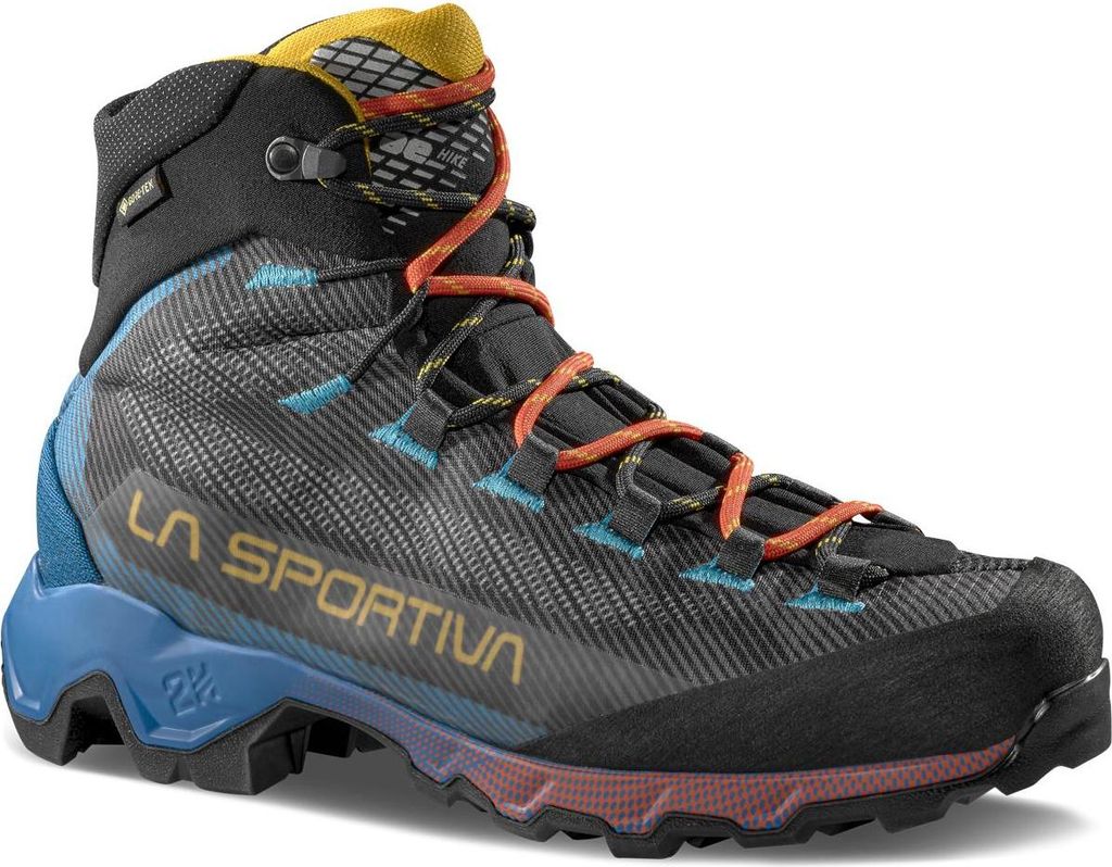 La Sportiva Herren Aequilibrium Hike GTX Wanderstiefel Carbon/Tropic Blue 44.5