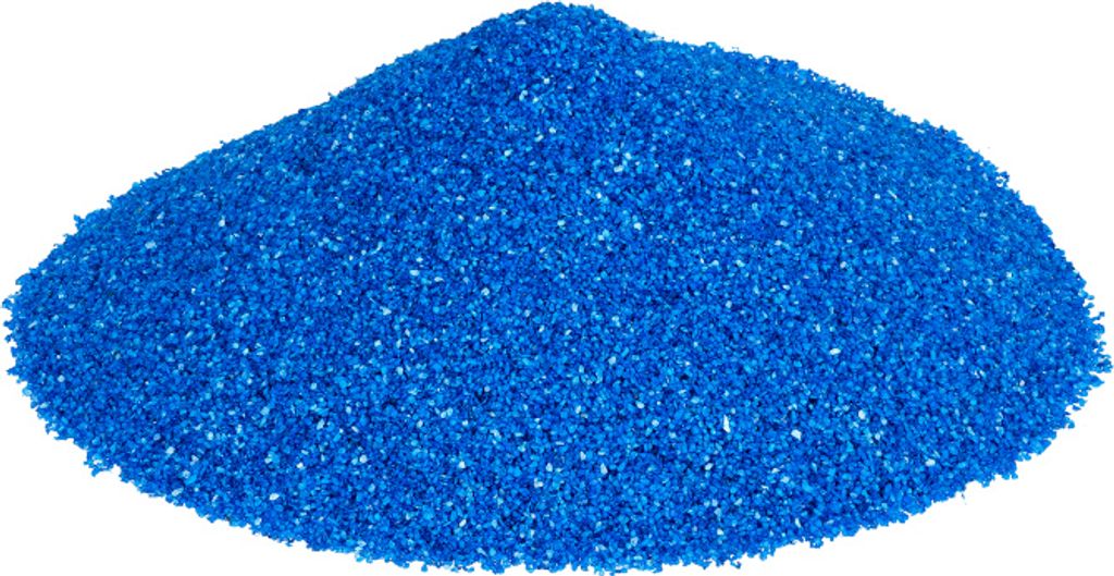 Dekosand Brilliant blau 0.1-0.5mm 1kg | Farbsand Produktbild 