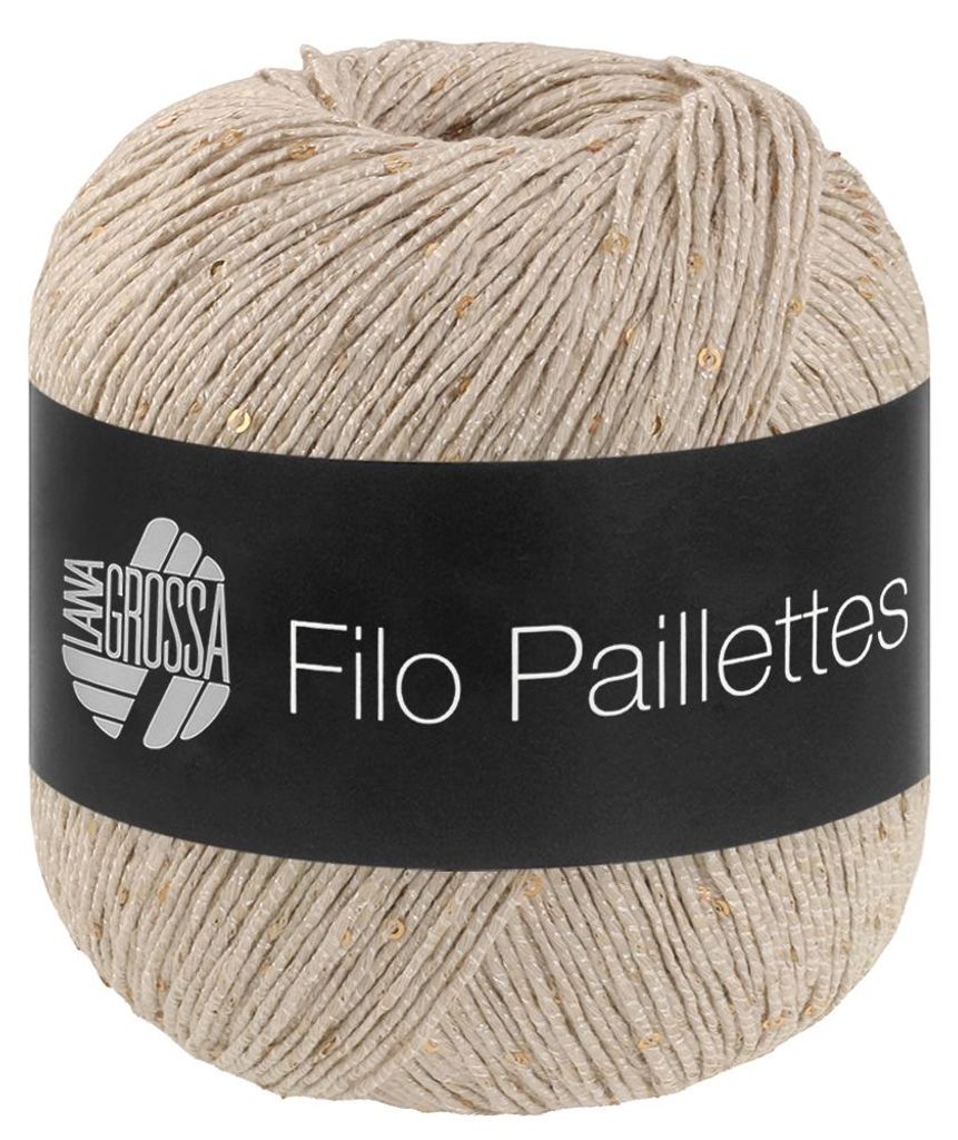 Lana Grossa - Filo Paillettes 0018 hellbeige Produktbild 