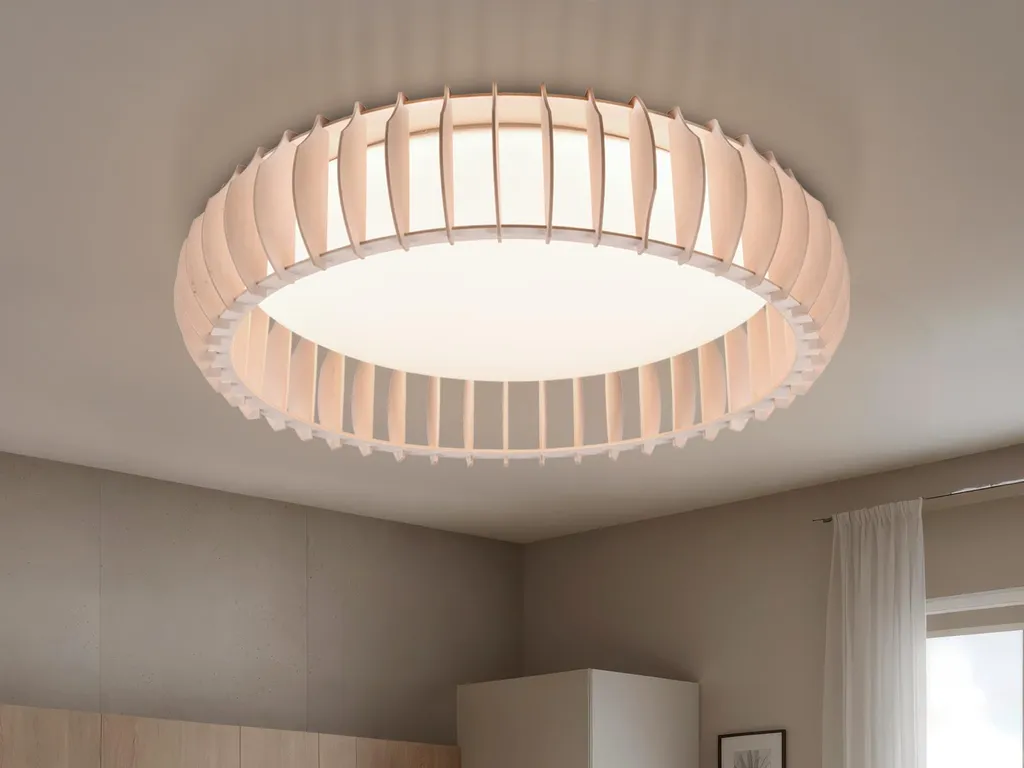 Plafonnier moderne à LED intégrées MONTE brun pour éclairage de salon - 9