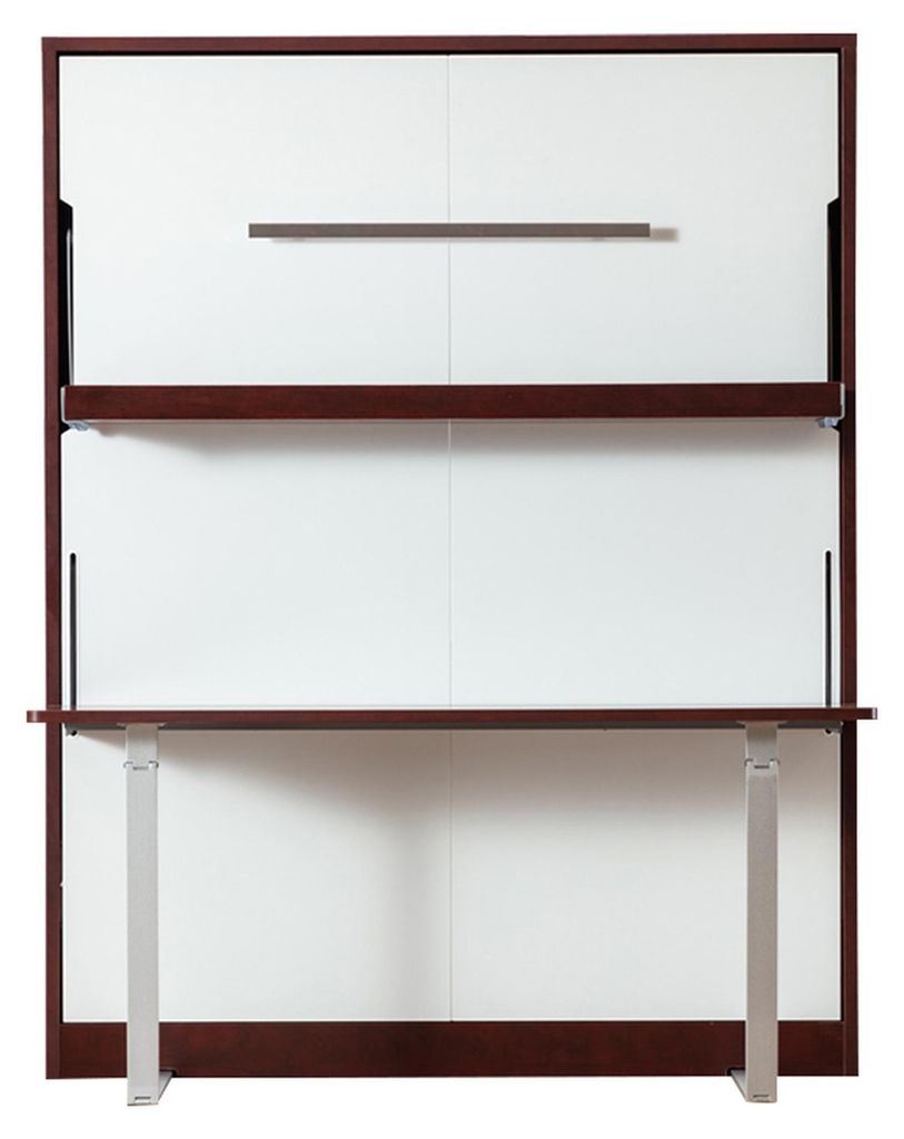 Schreibtisch Regal Bett 2in1 Funktions Schrankbett Möbel Produktbild 