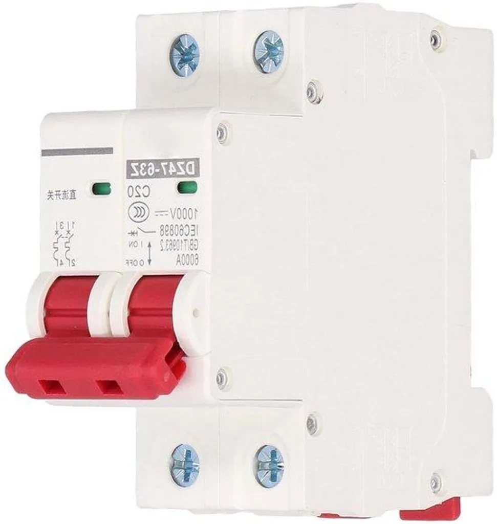 Disjoncteur magnétothermique 2 pôles 20A pour tableau électrique DIN