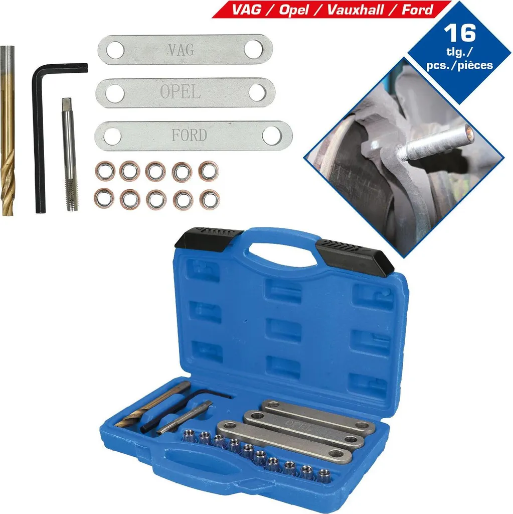 Outil réparation filetage de frein M9 x 1,25 pour étrier de voiture