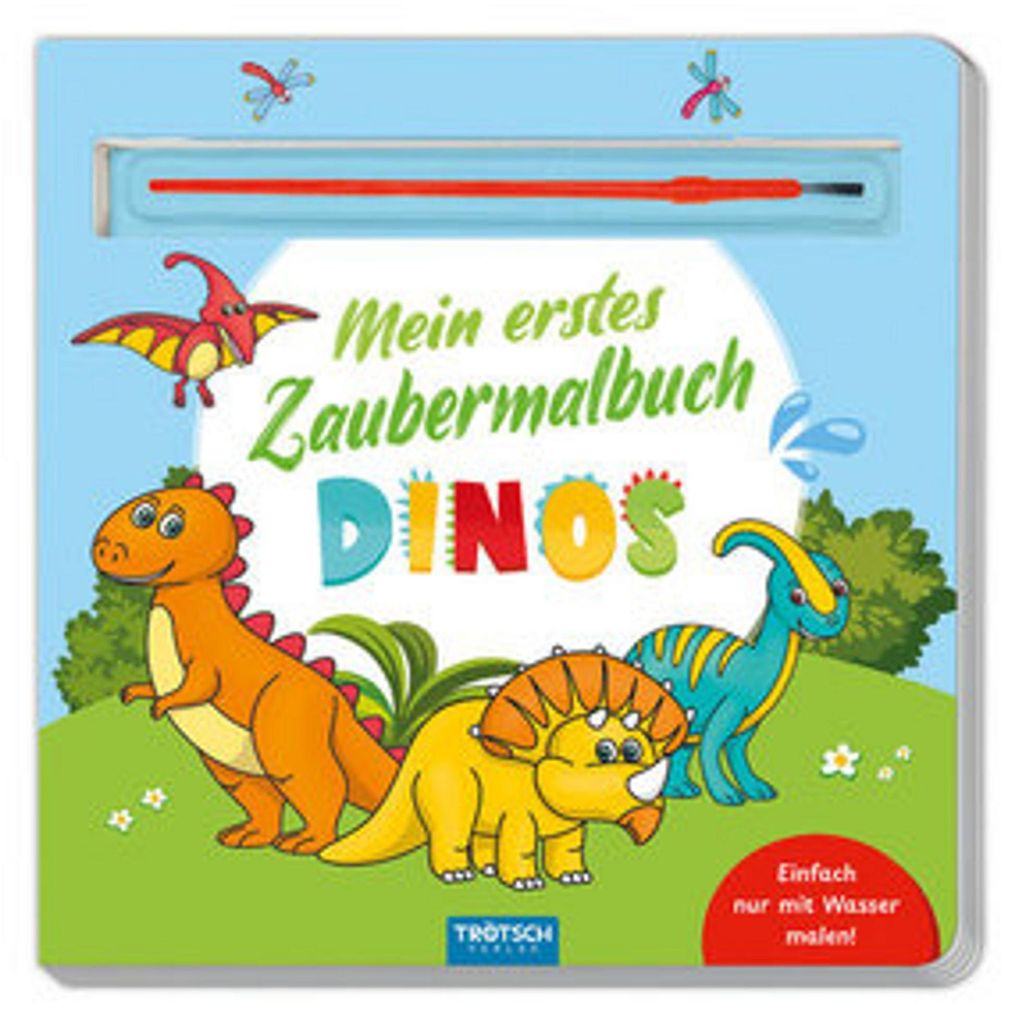 Trötsch Malbuch mit Pinsel Mein erstes Zaubermalbuch Dinos
