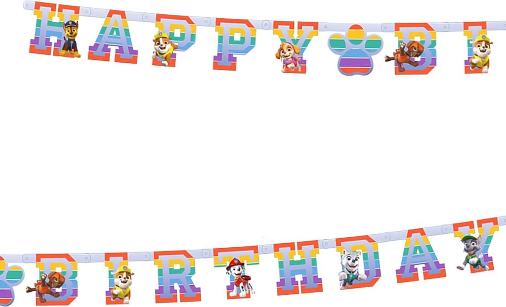 Papieren slinger PAW Patrol 180 x 15 cm Productafbeelding 