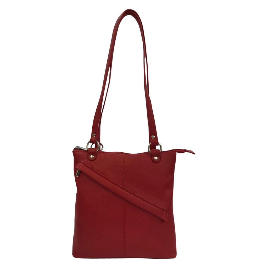 C6000 Cinino Taschenrucksack aus Leder Rot