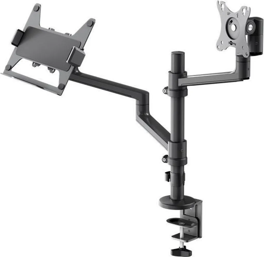 Bras de Support Écran 8kg avec Montage Simple par Encliquetage Goobay