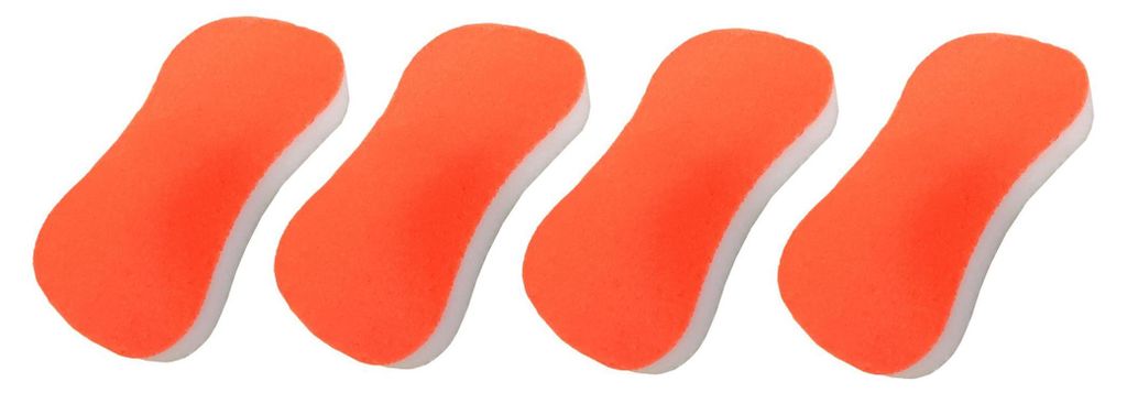 4er Set Neon Scheuerschwamm orange Produktbild 