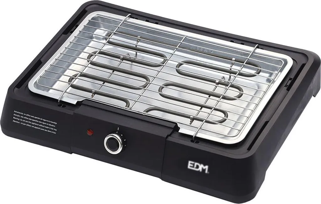 Fini la fumée avec ce barbecue électrique Edm 2200W à chauffe instantanée